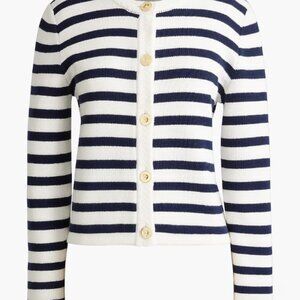 JCrew Striped Cotton Sweater